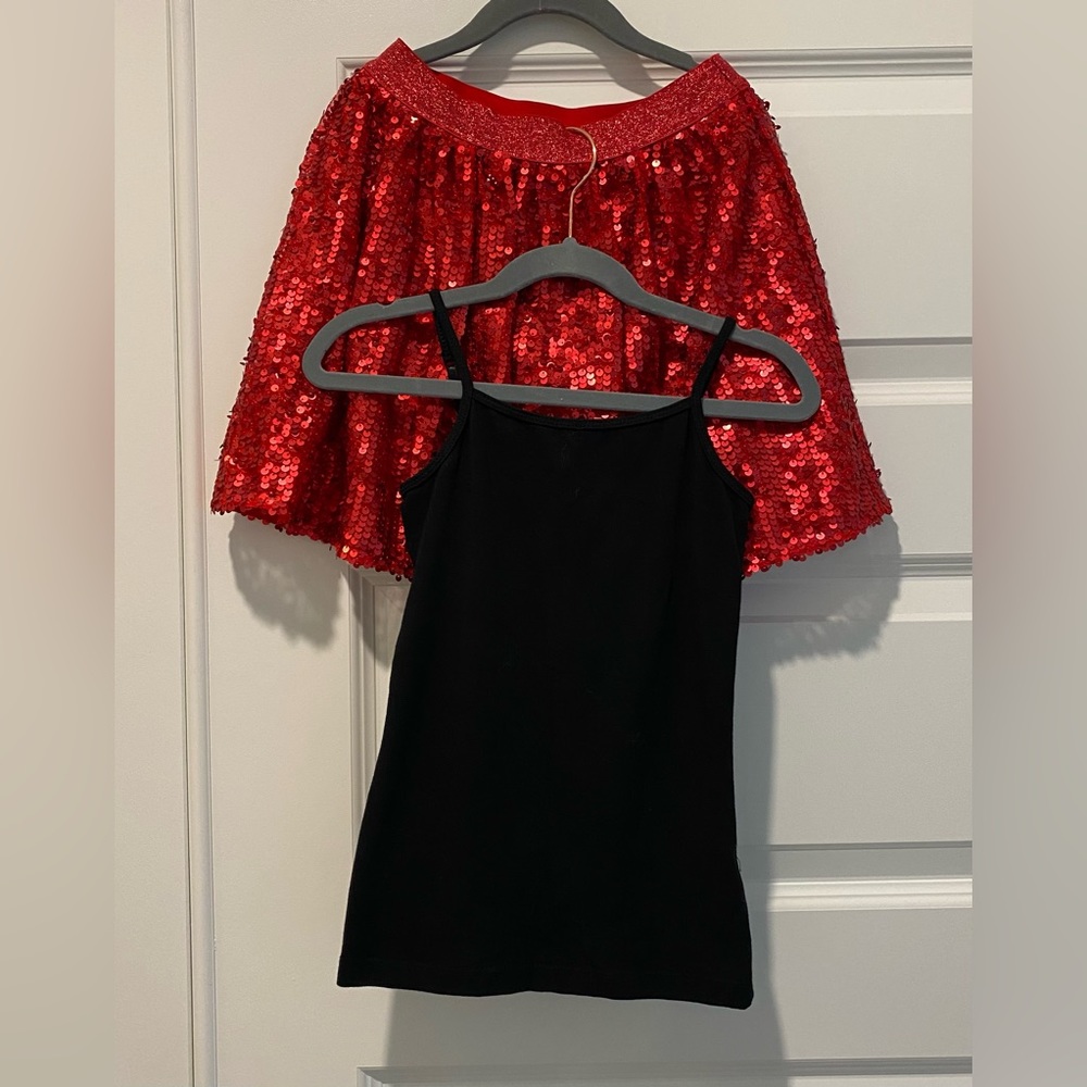Crewcuts Button Up Cardigan, Cat & Jack Cami & Skirt (Size 6/6x) - Picture 2 of 3